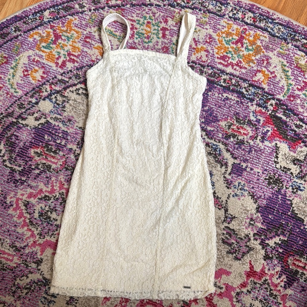 Hollister Cream Chemise with Delicate Textured Fabric